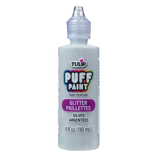 Picture of 41302 Tulip Dimensional Fabric Paint Glitter Silver 4 fl. oz.